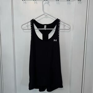 New UA women's Knockout Athletic Logo RacerbackTank Black size S